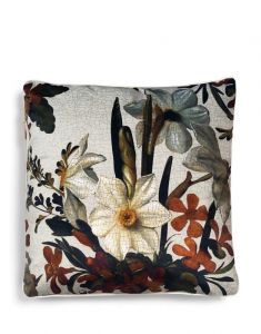 ESSENZA Daffodils Reunited Beachwood white Cushion square 50 x 50 cm