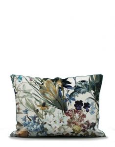 E by design Elenor Floral Print Pillow 20 x 20 Gray