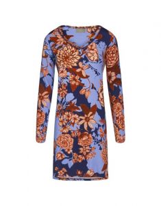 ESSENZA Emmy Flore Blauw Nightdress long sleeve XL