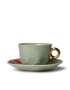 ESSENZA Gallery Stone green Coffee cup & saucer 22 cl