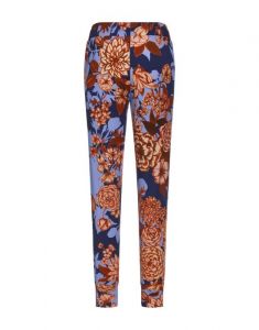 ESSENZA Jules Flore Blauw Trousers long XS