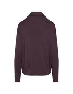 ESSENZA Kae Uni plum wine Top Long Sleeve XS