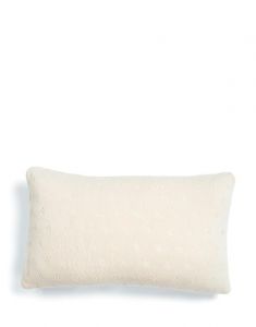 ESSENZA Knitted Ajour White Cushion 30 x 50
