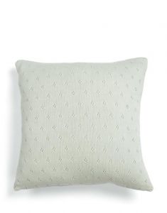 ESSENZA Knitted Ajour Blue Cushion 30 x 50
