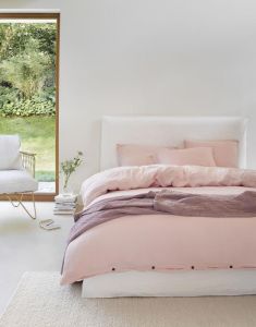 Marc O'Polo Kuva Pink Blush Bettwäsche 155 x 220 cm