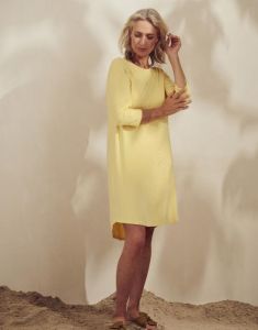ESSENZA Lykke Uni Yellow Nightdress 3/4 sleeve M