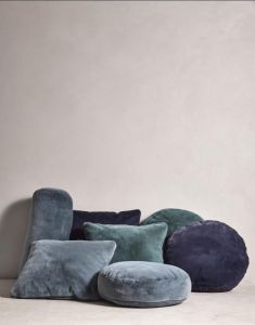 ESSENZA Mads Furry Denim Cushion 45 cm