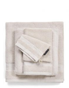 Marc O'Polo Melange Beige / Weiß Handtuch 50 x 100 cm