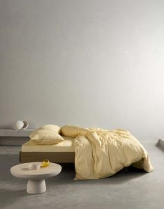 ESSENZA Minte Yellow straw Duvet cover 200 x 220 cm