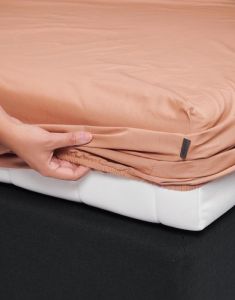 ESSENZA Minte Orange Fitted sheet 140 x 200