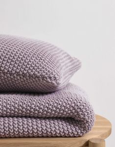 Marc O'Polo Nordic knit Lavender Mist Cushion square 50 x 50
