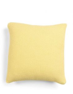 Marc O'Polo Nordic knit Pale Yellow Cushion square 50 x 50 cm
