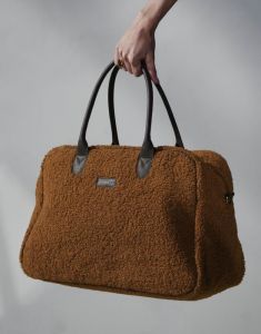 ESSENZA Pebbles Teddy Leather Brown Weekender bag One Size