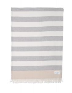 Marc O'Polo Per Neutral Grey / Off White Plaid 130 x 170 cm