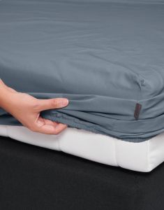 ESSENZA Premium Percale Denim Spannbettlaken 160 x 210 cm