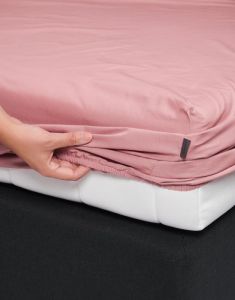 ESSENZA Premium Percale Dusty Rose Spannbettlaken 160 x 200 cm