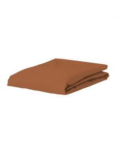 ESSENZA Premium Percale Leather Brown Spannbettlaken 90 x 220 cm