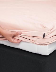 ESSENZA Premium Percale Rose Spannbettlaken 100 x 200 cm