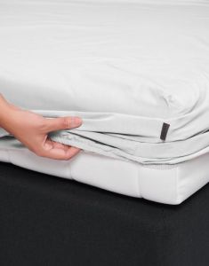 ESSENZA Premium Percale Weiß Spannbettlaken 180 x 200 cm