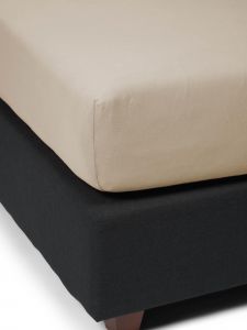 ESSENZA The Perfect Organic Jersey Cement Fitted sheet 90-100 x 200-220