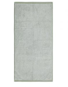 Marc O'Polo Timeless Tone Stripe Grün / Off White Gästetuch 30 x 50 cm