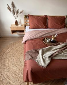 Covers & Co Two in one Rust Duvet cover 135 x 200