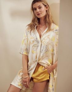 ESSENZA Xava Solange Yellow Shorts S