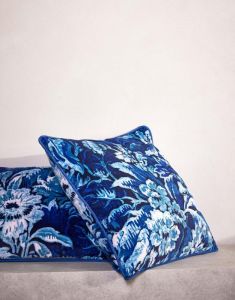 ESSENZA Yfke cobalt blue Cushion 50 x 50 cm