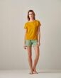 Essenza Ellen Uni Yellow Top Short Sleeve XS