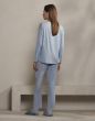 ESSENZA Jill Uni chambray blue Trousers Long S