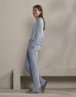 ESSENZA Jill Uni chambray blue Trousers Long L