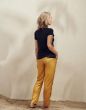 ESSENZA Lou Solange Yellow Trousers long M
