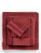 Marc O'Polo Melange Deep rose/Warm red Guest towel 30 x 50