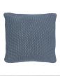 Marc O'Polo Nordic knit Smoke blue Cushion 30 x 60
