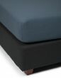 ESSENZA Premium Jersey Stone blue Fitted sheet 90-100 x 200-220