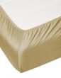 ESSENZA Satin Yellow Fitted sheet 90 x 210