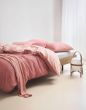 Marc O'Polo Washed chambray Coral pink Duvet cover 200 x 200