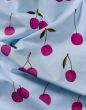 ESSENZA & CO Zesty cherry Iceblue Pillowcase 60 x 70 cm
