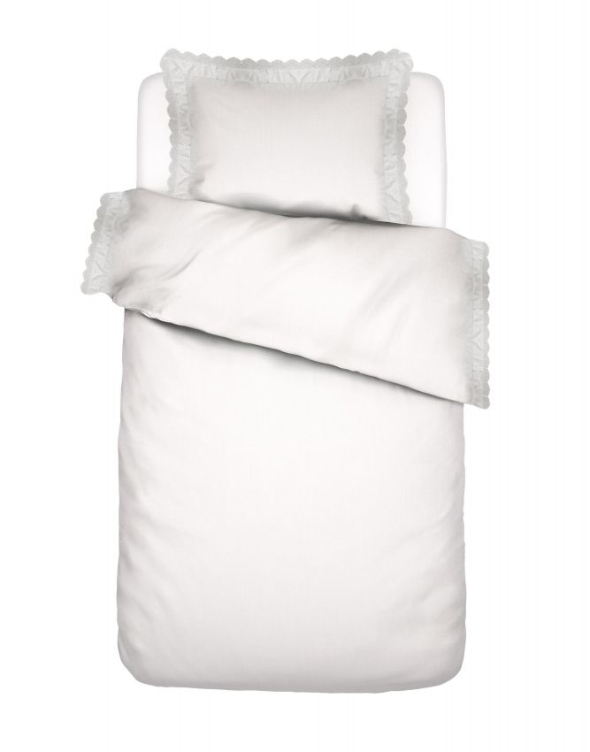 Essenza April White Duvet cover 140 x 200