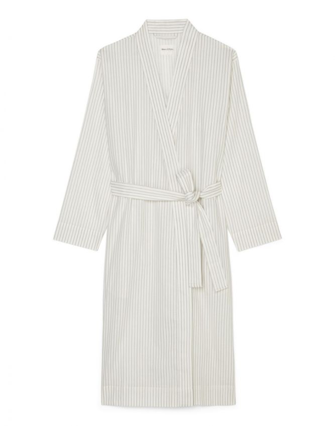 Marc O'Polo Classic fine stripe Grey mist Kimono XL