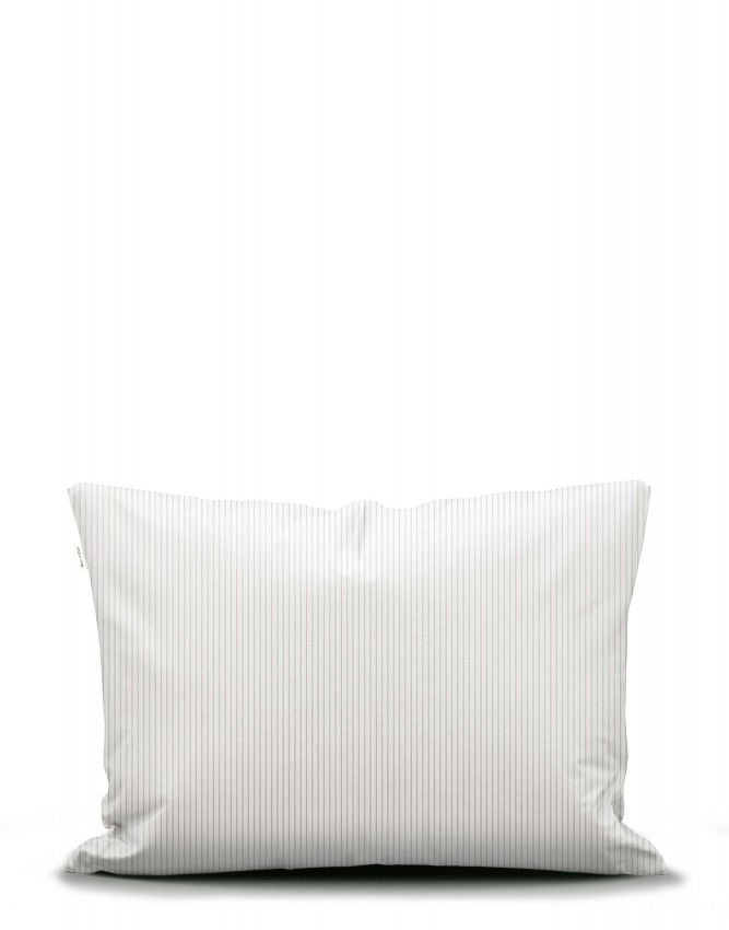 Marc O'Polo Classic fine stripe Grey mist Pillowcase 60 x 70 cm