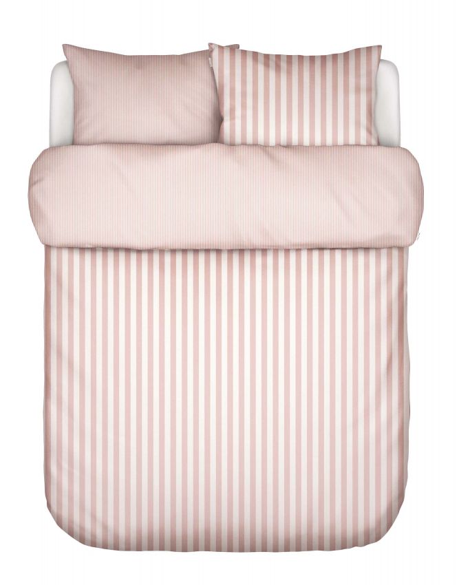 Marc O'Polo Classic Stripe Rose smoke Duvet cover 200 x 200 cm