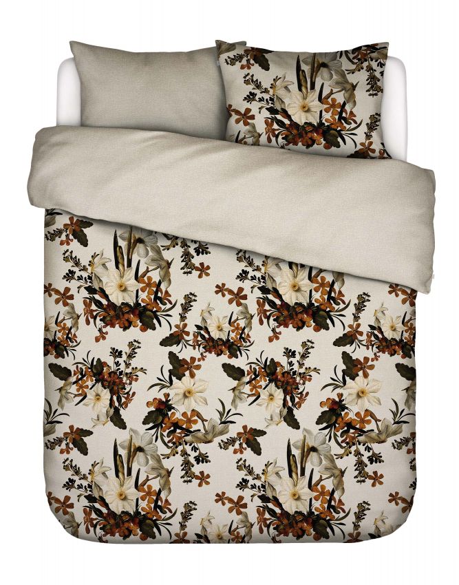 Essenza Daffodils Reunited Beachwood white Duvet cover 200 x 220