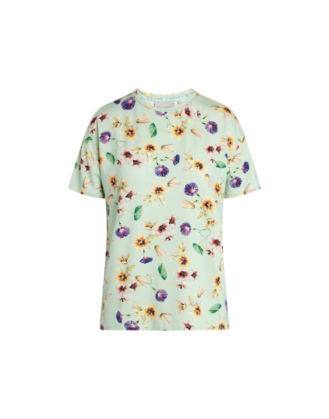 ESSENZA Denna Fiorre Subtle green Top short sleeve L