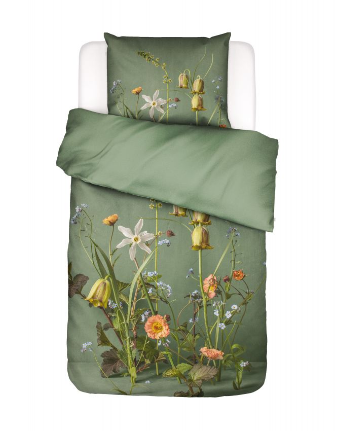 Essenza Ficaria Greenish Duvet cover 140 x 200