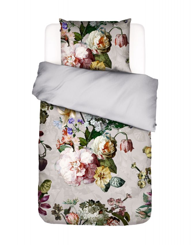 Essenza Fleur Grey Duvet cover 140 x 220