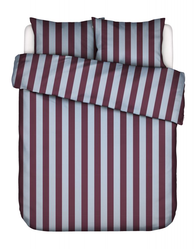Essenza Minte Stripe Mauve wine - Ice blue  260 x 220