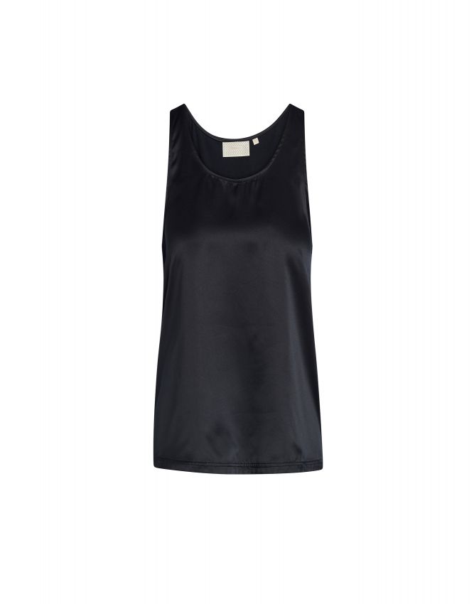 ESSENZA Shelby satin Uni Anthracite Top sleeveless XS