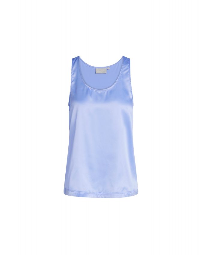 ESSENZA Shelby satin Uni Lavender blue Top sleeveless XXL