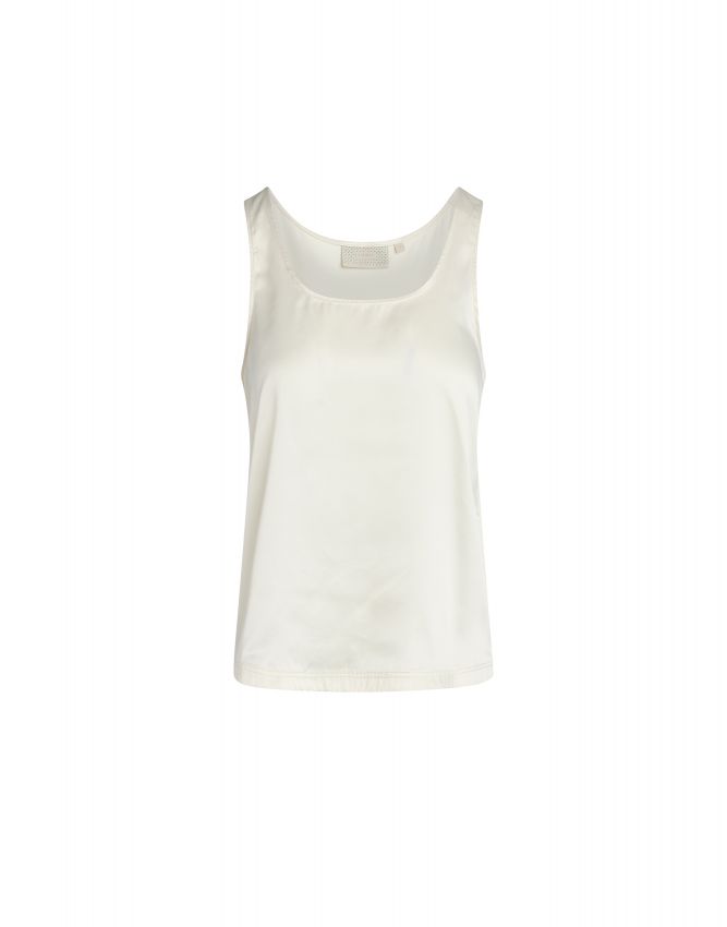 ESSENZA Shelby satin Uni Vanilla Top sleeveless XS